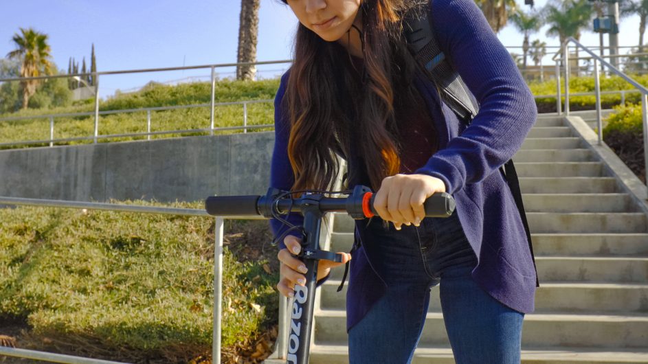 A Razor electric scooter, this e scooter is one pick for the best electric scooter for sale! Razor E Prime Air electric scooter, Electric scooter